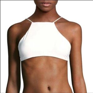 Tavik Ryan sports ribbed white swim top